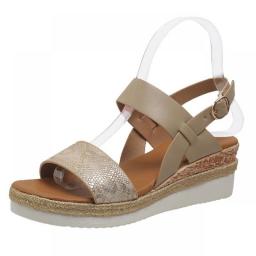 Snake Print Wedge Sandles For Women 2023 Summer Plus Size Platform Sandals Woman Lightweight Non Slip Beach Sandalias De Mujer