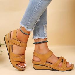 2023 New Sandals Shoes Women Soft Women's Sandals Slip On Open Toe Walking Shoes Slipper Party Footwear Female Zapatillas Muje