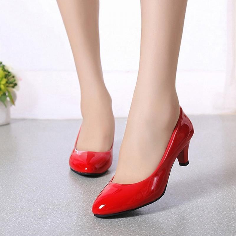 2023 Female Pumps Nude Shallow Mouth Women Shoes Fashion Office Work Wedding Party Shoes Ladies Low Heel Shoes Woman Autumn