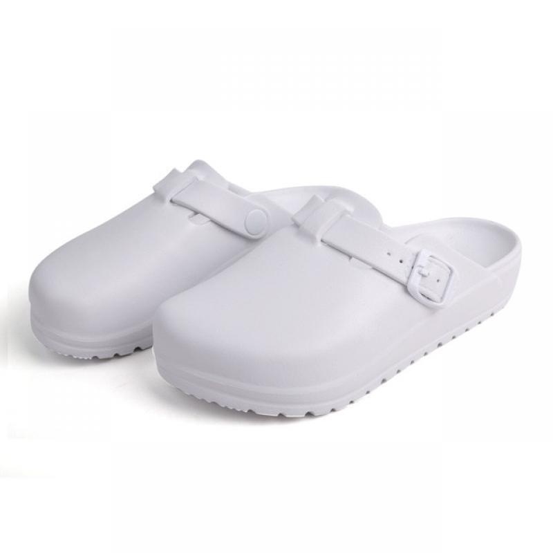 Unisex Summer Home Slippers for Women Indoor Outdoor Closed Toe Slides Solid Color Soft Comfort Sandals Fashion Men Flat Shoes