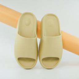 Summer Slippers Men And Women Indoor EVA High Soft Bottom Sandals Trendy Fashion Slippers Beach Shoes Large Size Package