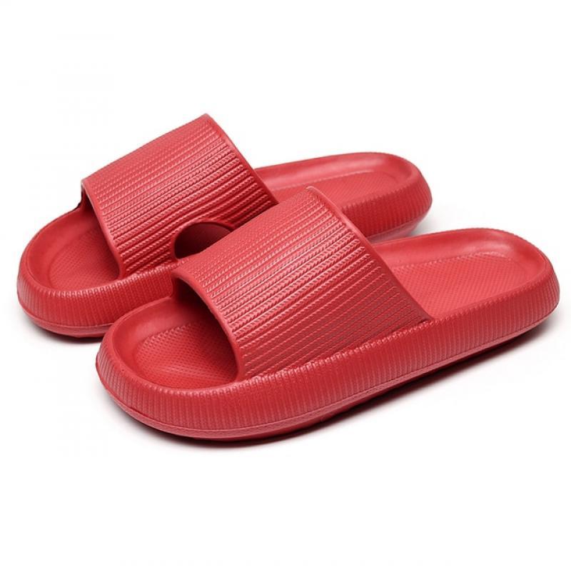 Women Thick Platform Cloud Slippers Summer Beach Soft Sole Slide Sandals Men Ladies Indoor Bathroom Anti-slip Home Slippers