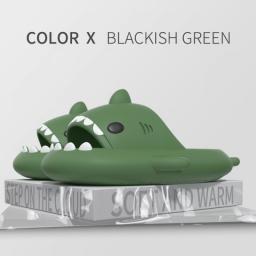 Women Shark Slippers Summer Home Non-Slip Slides Solid Color Couple Shoes Man Kids Outdoor Cool Sandals Household Funny Slippers