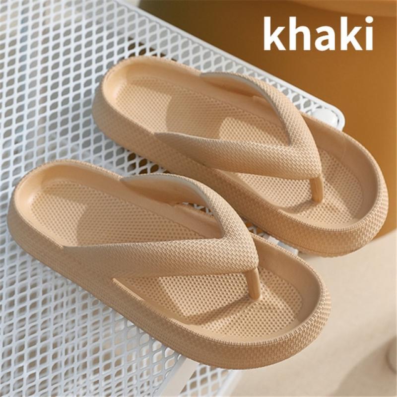 Flip Flops Summer Casual Slippers Outdoor Beach Sandals EVA Soft Platform Comfy Shoes Women Couple Thick Soled Dropshipping