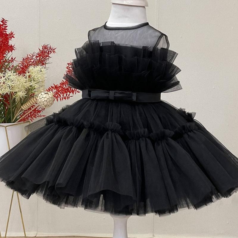 baby girl dress baby christening dress baby girl princess dress lace mesh tutu girl birthday party wedding lace tutu girl dress
