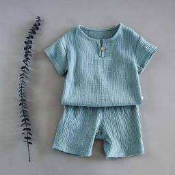 2PCS Baby Girl Clothes Set Summer Kids Outfits Infant Girls Toddler Boy Clothing Cotton Pajama Suit Boys Clothes 0-6Years