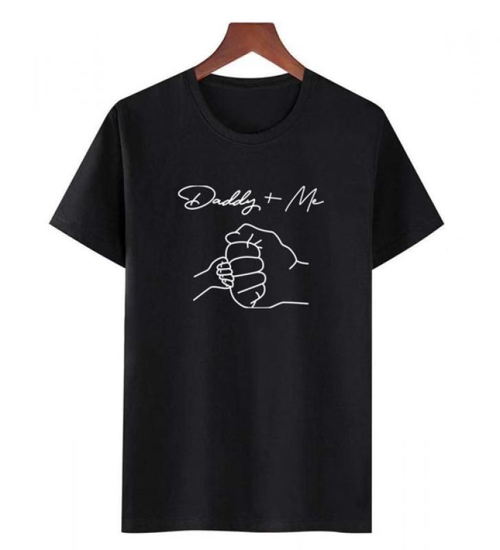 Daddy and Me Matching Shirts Daddy+Me Printed Funny Family Matching Tshirts Father's Day Gift Dad Daughter Son Outfit Clothes