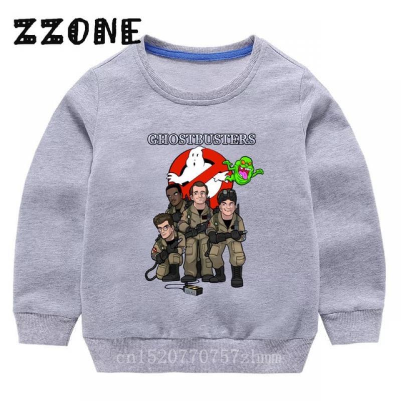 Kids Sweatshirts Old School Ghostbuster Stay Puft Cartoon Funny Children Hoodies Baby Pullover Outwear Tops Girls Boys Clothes