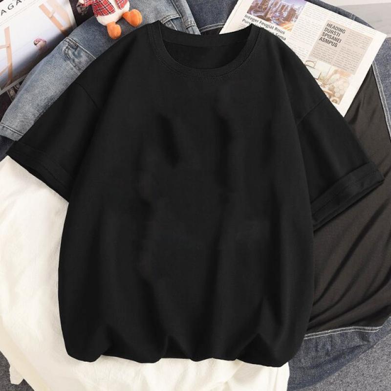 Women T-shirt Oversized Letter Print Graphic Cotton Harajuku Y2k T-shirt Summer Anime Short Sleeved Tops Tee Grunge Streetwear
