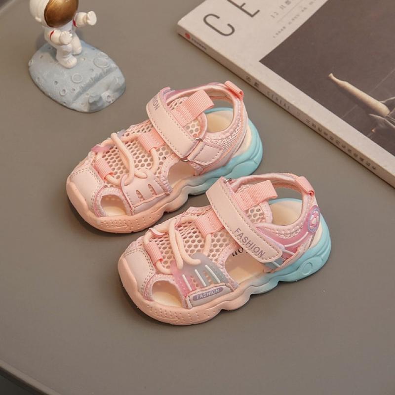 Size 21-30 Summer Children Shoes Boys Soft Soles Beach Shoes Male Baby Closed-toe Anti-kick Children's Sandals Summer Sandals