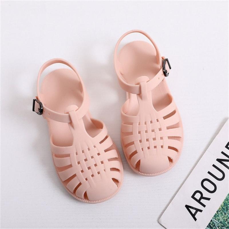 Sandalia For Baby Sea Beach Shoes Summer Girl Gladiator Sandals Toddler Roman Flip-flops Kids Soft Non-slip Princess Jelly Shoes
