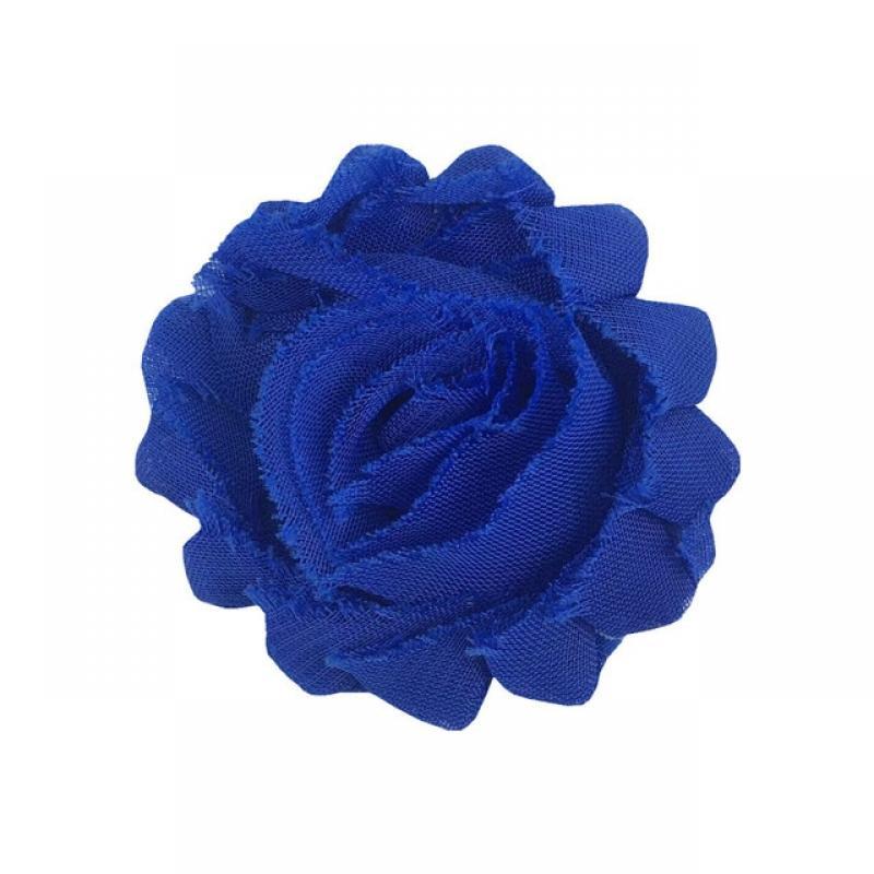 Fashion Shabby Chiffon Flowers Kid Hair Accessories 3D Frayed Fabric Flowers For Headbands For DIY Baby Headbands Clips