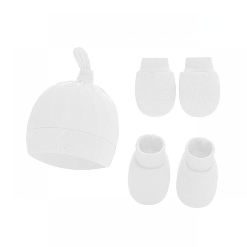 Cute Baby Hat Newborn Bonnet Gloves Socks Set Beanie Hats Ear Shape New Born Gift Photography Props Infant Fashion Accessories