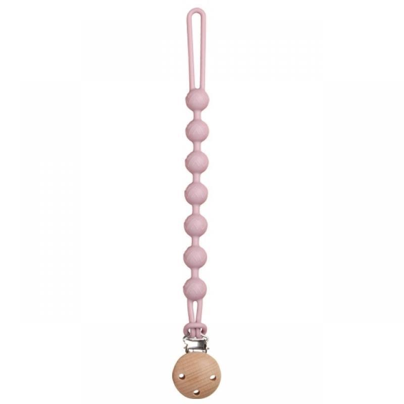 Beech Wood Chew Bead Pacifier Clips Dummy Chain Holder Newborn Soother Chains Nipple Holder For Babies Teething Toy Baby Chew