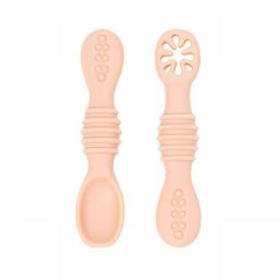 Baby Spoon Fork Set Food Grade Silicone Sticky Spoon Children Cutlery Training Spoon Feeding Tableware Soft Kitchen Accessories