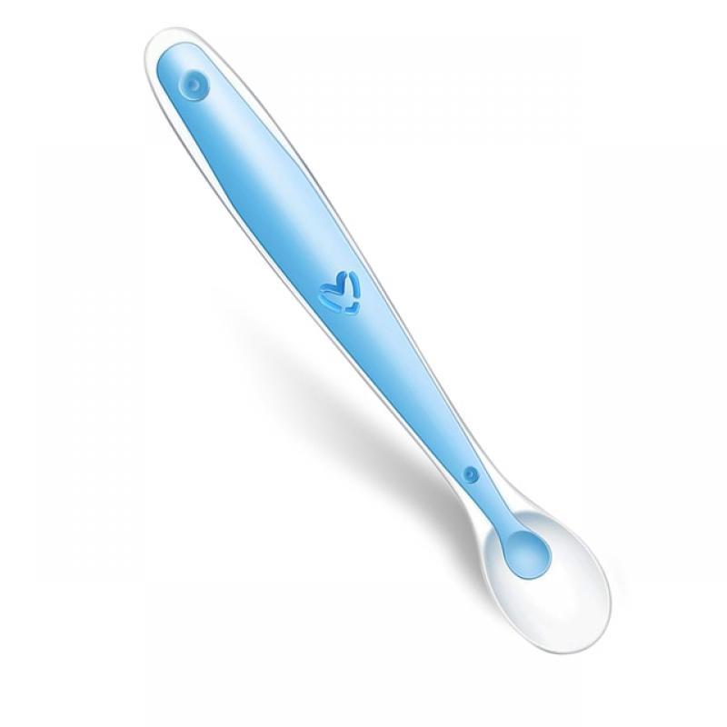 Baby Silicone Soft Spoon Training Feeding Spoons for Children kids  Infants Temperature Sensing