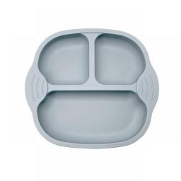 Baby Safe Silicone Dining Plate Suction Cartoon Children Dishes Feeding Toddler Training Tableware Retro Kids Smile Face Plate