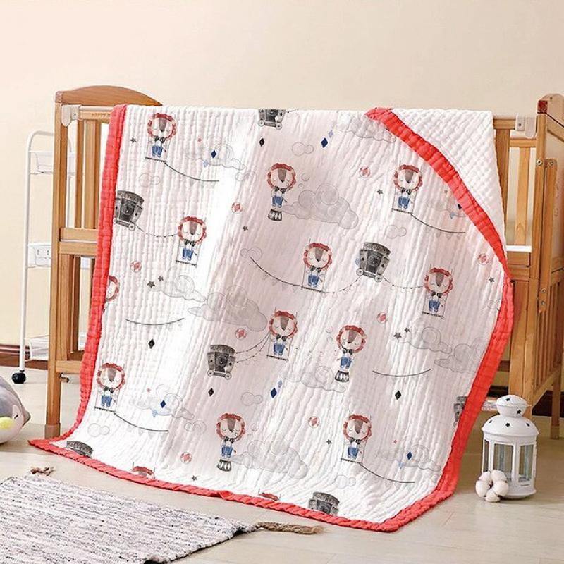 Kangobaby #My Soft Life# Four Seasons 6 Layers Muslin Cotton Baby Swaddle Blanket Newborn Quilt Infant Bath Towel