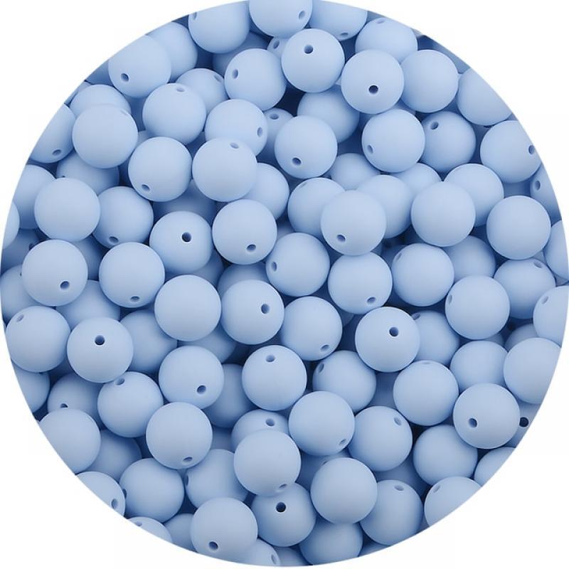 LOFCA 12mm 100pcs/lot Slicone Beads food Grade Baby Teether Round Beads Baby Chewable Teething Beads silicone teether for Diy