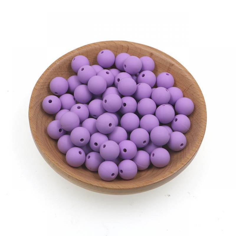 Kovict 50Pcs Silicone Beads 12mm Round Perle Silicone Dentition Baby Teething Beads For Jewelry Making Baby Products