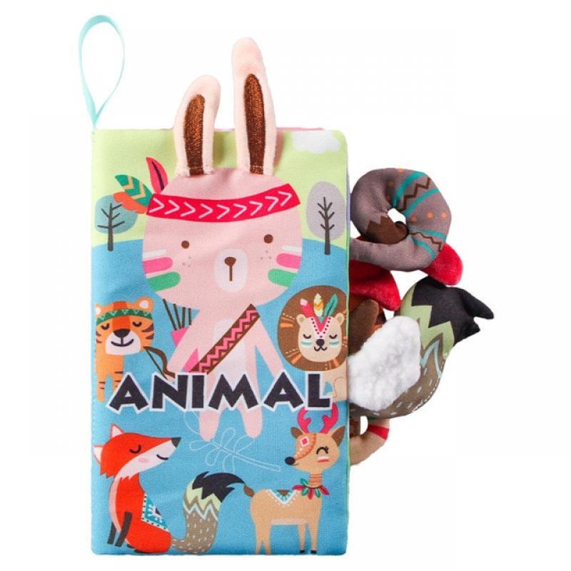 Children's Tail Cloth Book Tear resistant Paper Baby Interest Enlightenment Early Education Toy Book Washabledevelopmental toy