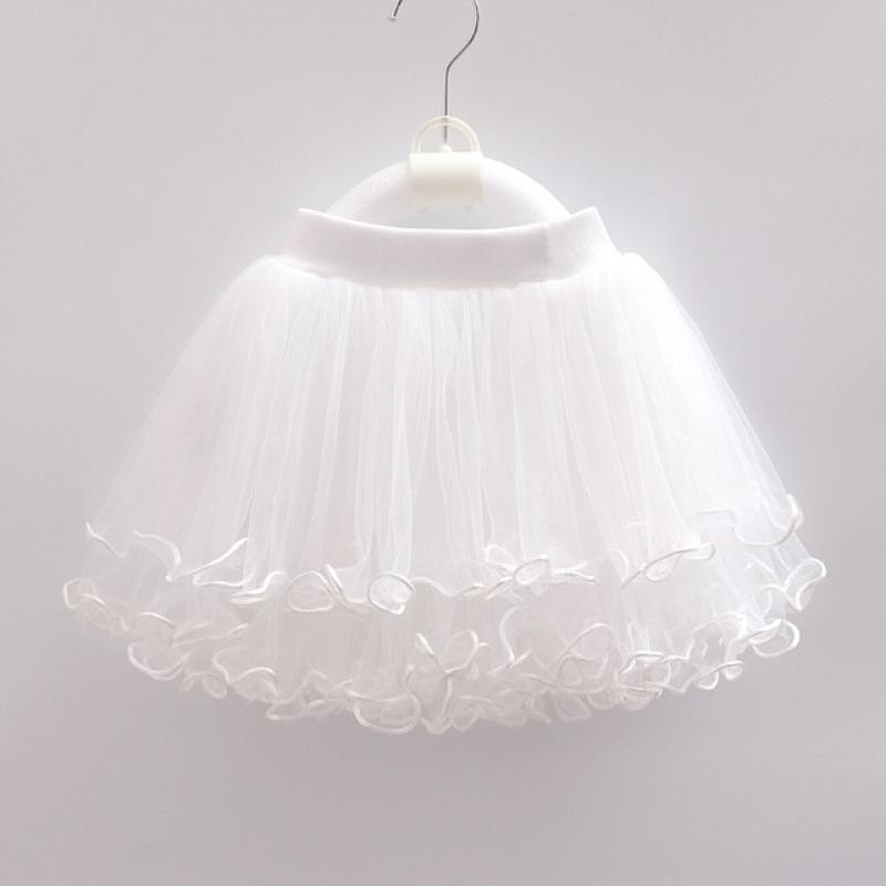 2023 Summer New Flower Embroidery Infant Girls Mesh Tutu Skirt Kids Faldas Soft Gauze Miniskirt for Girls Floral Skirt 1-6T