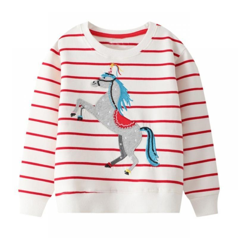 Little maven 2023 Kids Clothes Girls Sweatshirt Cotton Spring and Autumn Tops Lovely Grey Shirt for Baby Girls 2-7 year