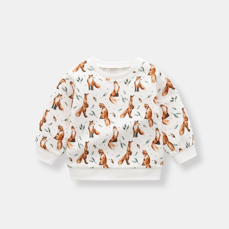 Baby Boys Sweater Organic Cotton Children's Clothing Infant Baby Girls T-shirt Long Sleeve Autumn Carton Pullover Clothing Kids