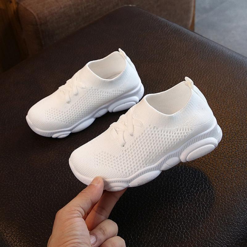 Kids' Sneakers Knitted  Elastic Socks Soft Sole Breathable Boys' and Girls' Sports Shoes