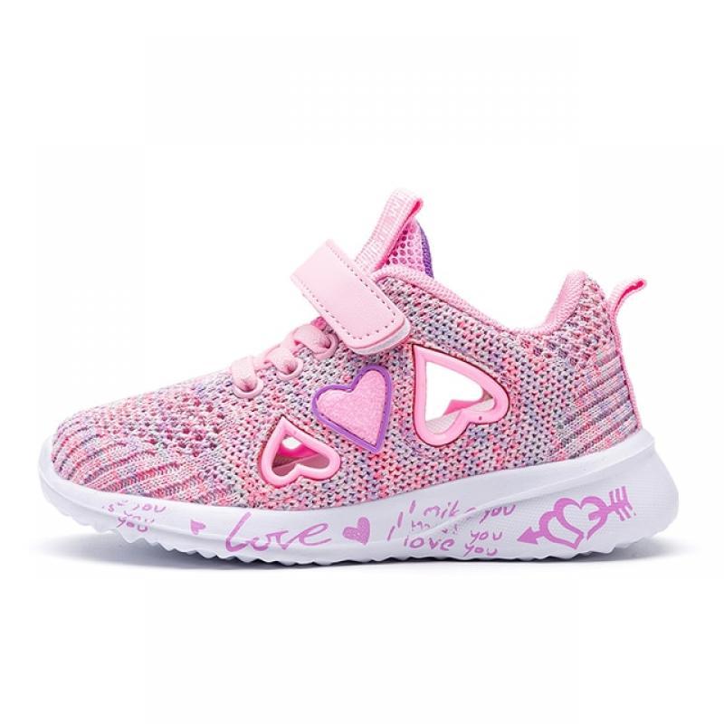 2022 Girls Casual Shoes Light Mesh Sneakers Kids Summer Children Autumn Tenis Cute Sport Cartoon Female Running Sock Footwear 8