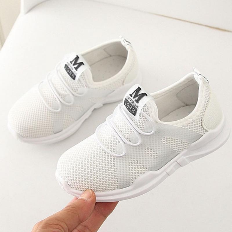 Boys And Girls Running Shoes Children Breathable Sneakers Basket Footwear Kids Shoes Mesh Canvas Sports Shoes 3 Colors CSH928