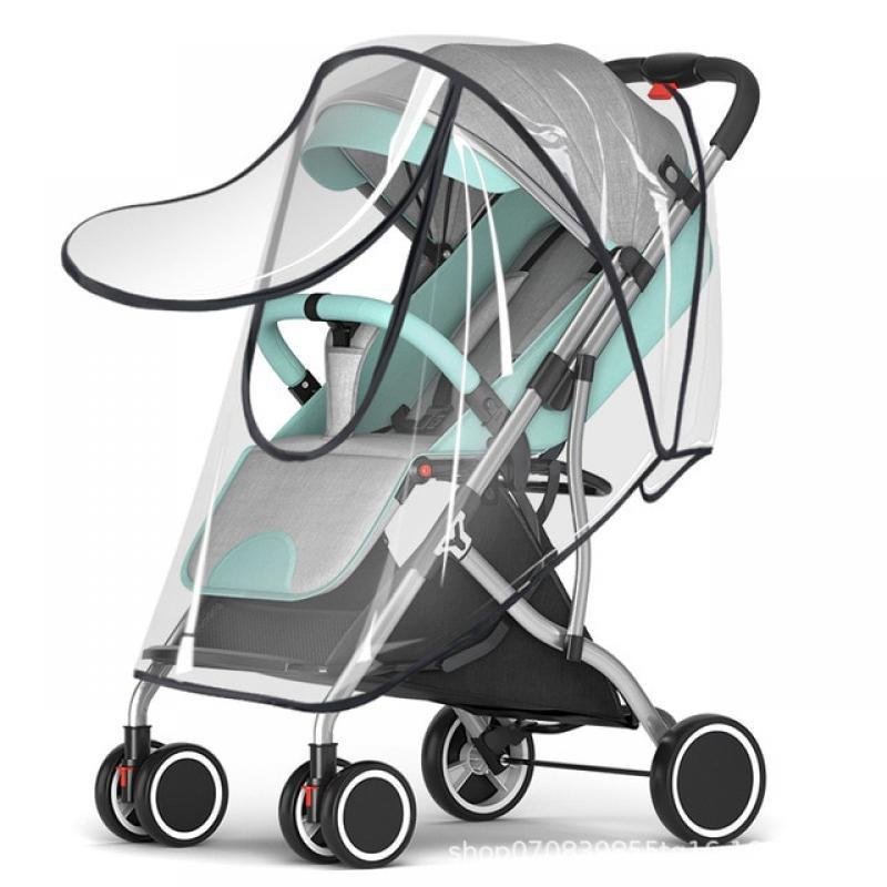 Universal Stroller Rain Cover Baby Pram Portable Waterproof Raincoat Outdoor Windproof Cover Rainy Baby Stroller Accessories