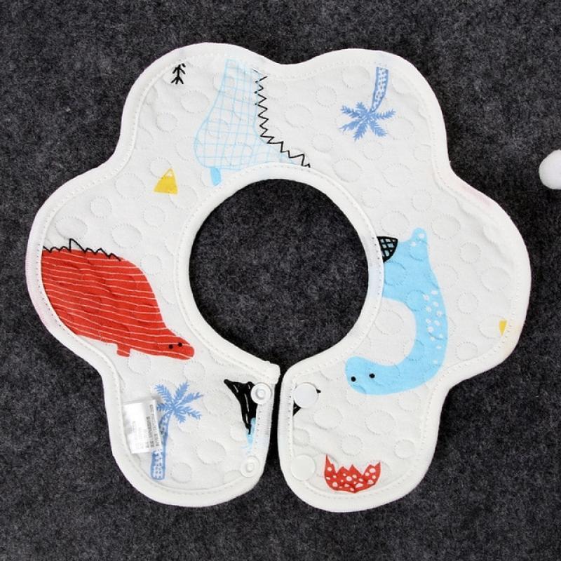 Waterproof Baby Feeding Bibs 360 Degree Petal Infants Cute Cotton Yarn Saliva Towel Newborn Toddler Soft Burp Cloth For Kids Bib