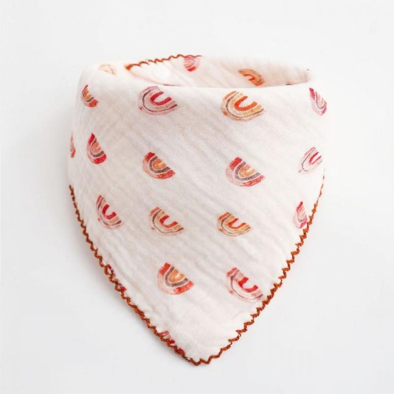 Baby Cotton Bibs Triangle Soft Lace Burp Cloth Saliva Towel Apron Bandana Scarf for Boys Girls Feeding Drool Bib Korean Style