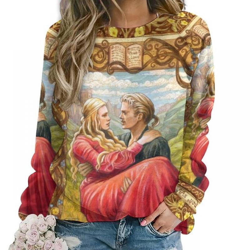Princess Bride Hoodie Sweatshirts Women Pullover Girl Hoodie Streetwear Casual Fashion Clothes Princess Bride Westley Buttercup