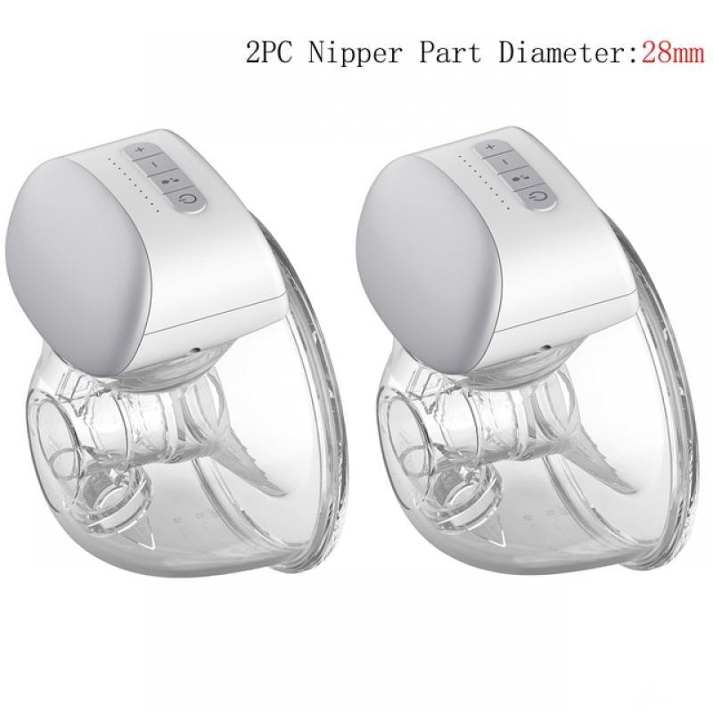 YOUHA Electric Breast Pumps Portable Hands Free Wearable Breast Pump Silent Comfort Breast Milk Extractor Collector BPA-free