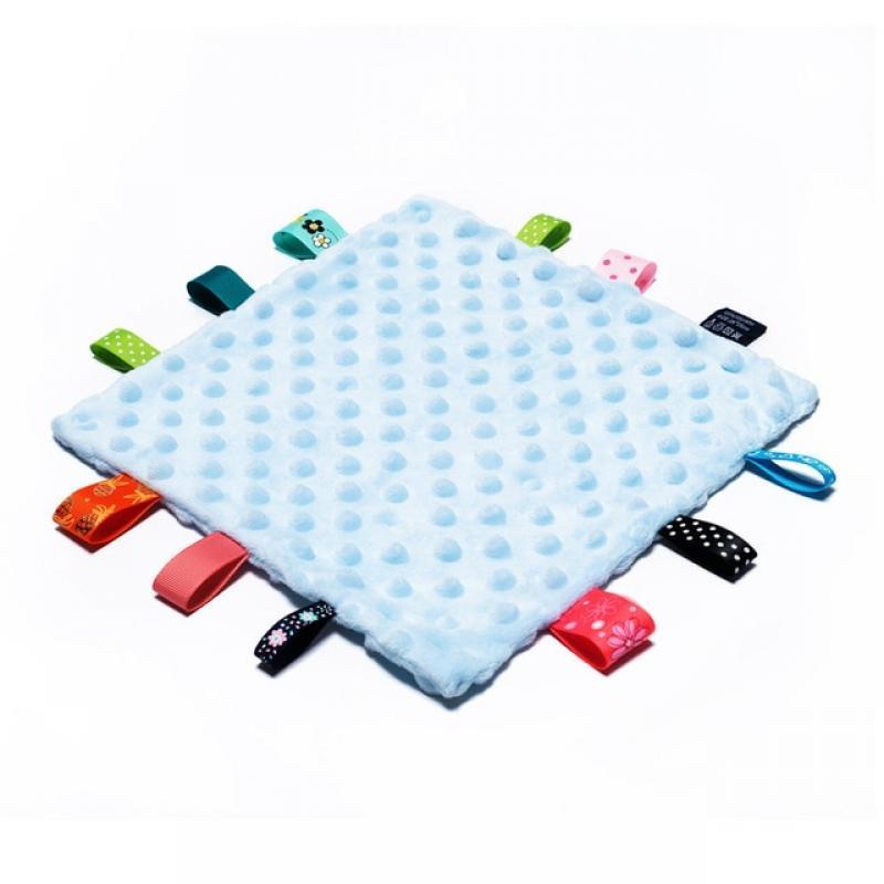 Baby Peas Label Soothing Towel Soft Cotton Newborn Kids Sleep Toy Solid Color Soothe Appease Comforter Blanket Bibs Saliva Towel