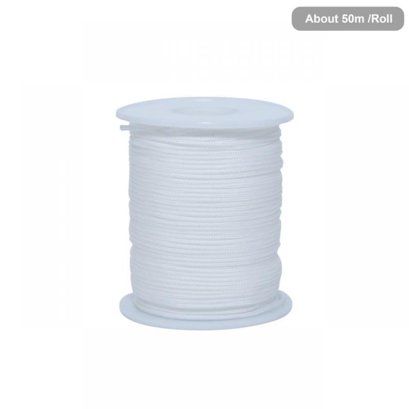 Mabochewing 1 Lot 1.5mm Durable Baby Teething Pacifier Chain Clips Holder Nylon String Cord Braided Rope Wire