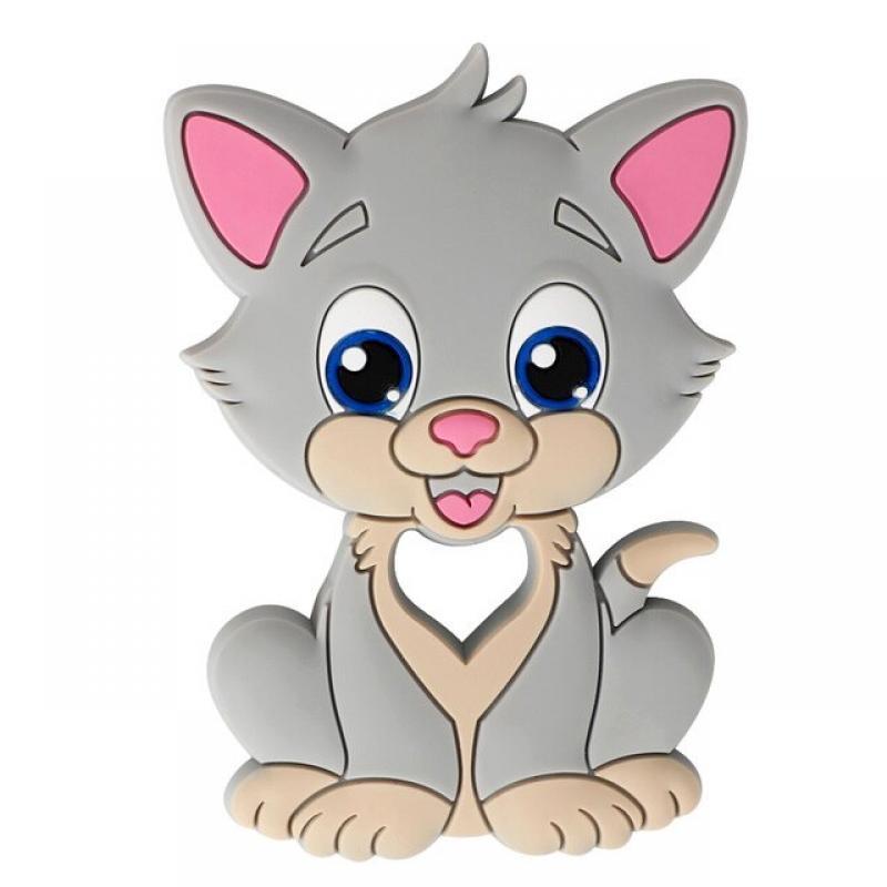 TYRY.HU 1PC Silicone Teether Cartoon Animals Food Grade Silicone Baby Chewable Teething Silicone Toys Gift BPA-Free Accessories