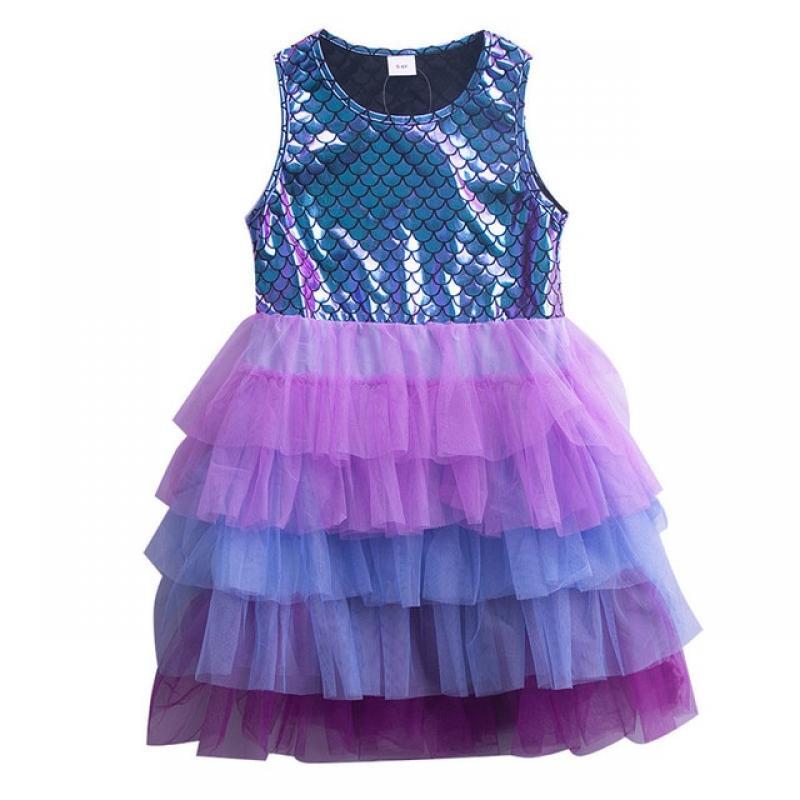 Jumping Meters 3-8Y Unicorn Sleeveless Summer Princess Baby Girls Princess Dress  Birthday Party Tutu Kids Costume  Wedding Wear