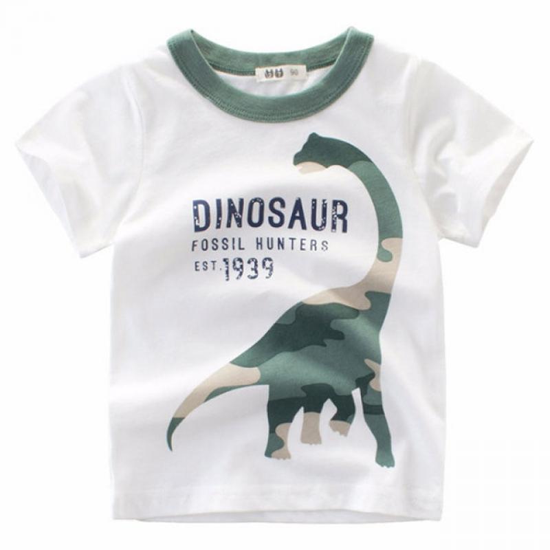 Watercolor Child T Shirt Boy Girl Kids Summer Tops Short Sleeve Cotton Tees Colorful Clothes Baby Toddler Costume 1-8 Years
