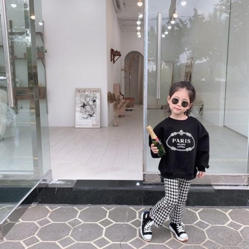 2023 Spring Girls Long Sleeve Letter T Shirt Kids Warm Fleece Tops  Kids Clothes Girls Hoodies