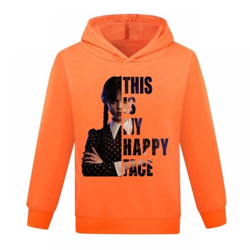 HOT Girls Outwear Hoodies Wednesday Addams Children's Sweatshirts For Girls Boys I Hate People Cartoon Kids Coat Tops Costume