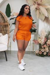 Felyn 2022 Ins Internet Celebrity Famous 2 Pcs Shorts Women Set Summer Solid  Tshirt And Shorts Sleeveless Bodycon Casual