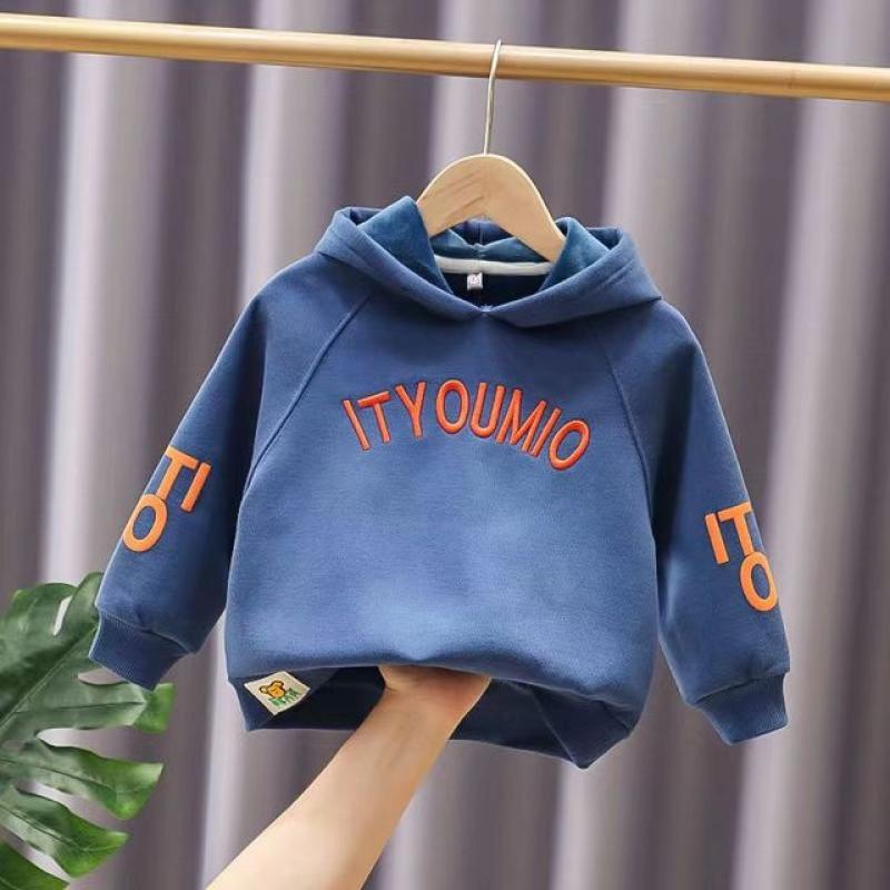 Childrens Clothing Childrens Sweaters Spring And Autumn 2023 New kids Autumn And Winter Boys Tops Baby Plush Sweater