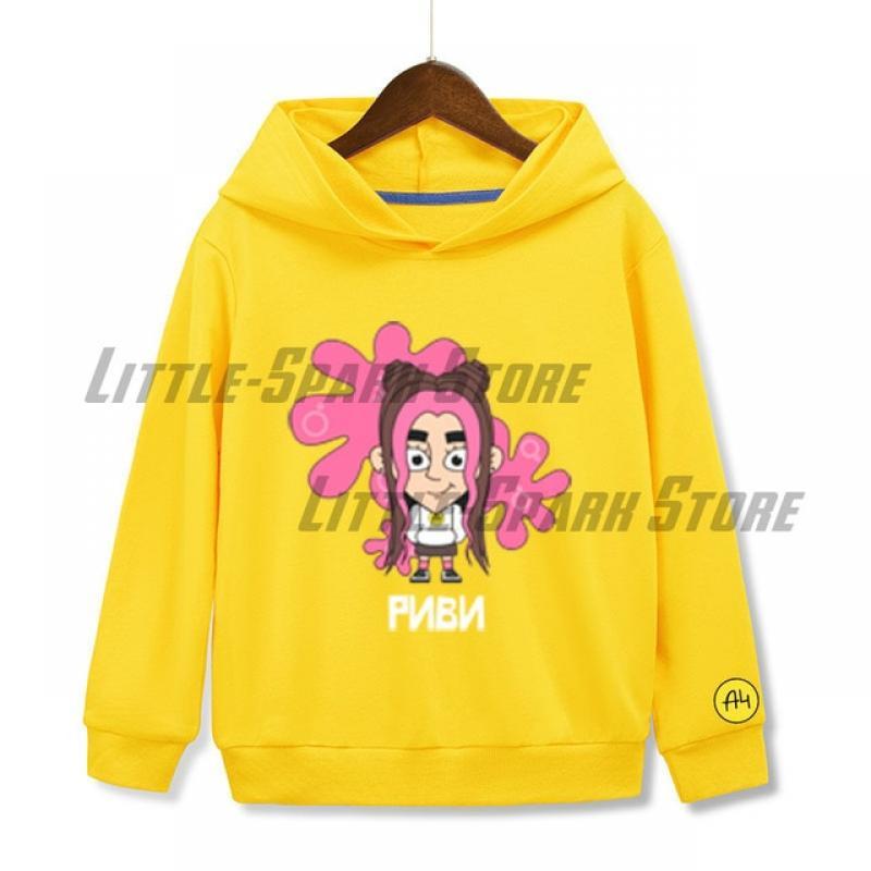 Pink Cute А4 Риви Boy Girl Hoodies Cotton Влад a4 Бумага Children Hooded sweatshirts Tops Merch A4 Children clothing girls