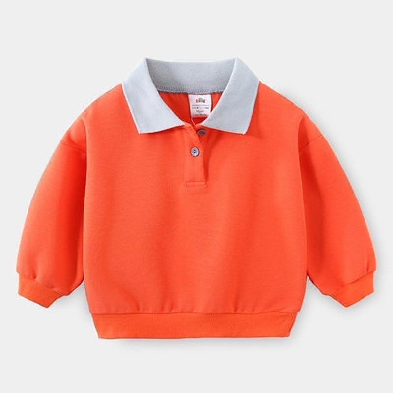 2022 Spring Autumn 3 4 5 6 7 8 9 10 12 Years Children Turn-down Collar Gray Cotton Denim Patchwork Sweatshirt For Kids Baby Boy
