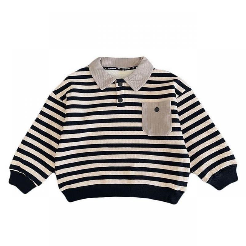 1-6Y Toddler Kid Baby Boys Autumn Winter Patchwork One-piece Velvet Clothes Pullover Top Party Club Gentleman Boys Kid Sweater