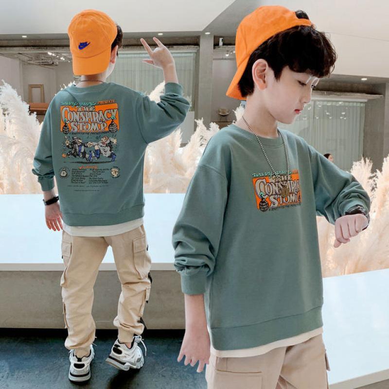 Teen Boy Clothing Child Sweater Boys Long Sleeve Kids Boy Clothes T Shirt