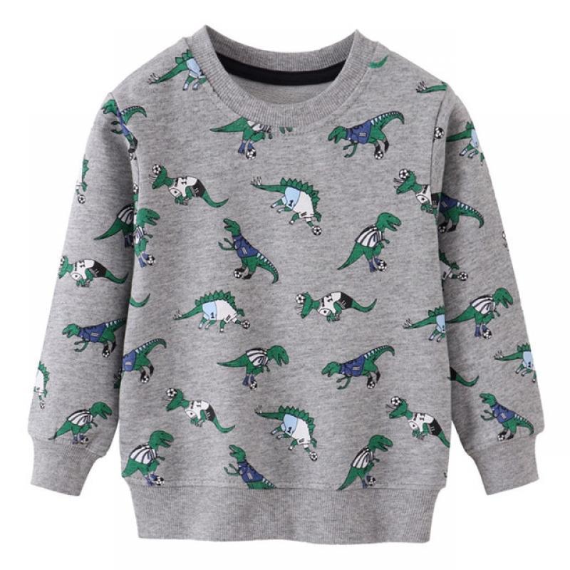Jumping Meters New Arrival 2022 Autumn Spring Boys Girls Sweatshirts Animal Print Cartoon Giraffe Print Hot Selling Baby Clothes